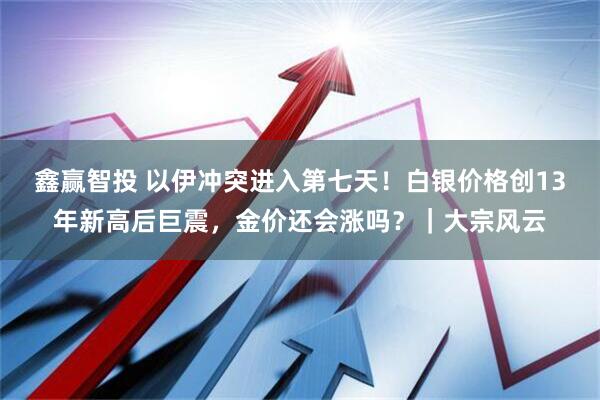 鑫赢智投 以伊冲突进入第七天！白银价格创13年新高后巨震，金价还会涨吗？｜大宗风云