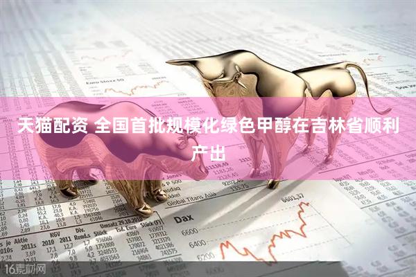 天猫配资 全国首批规模化绿色甲醇在吉林省顺利产出